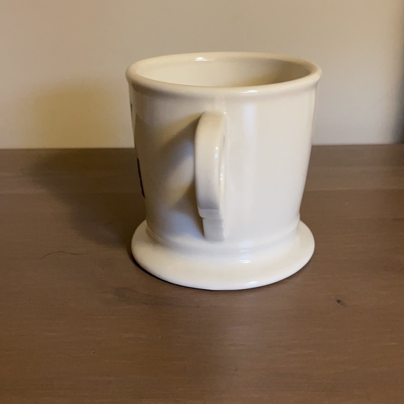 Anthropologie Cream and Black Ceramic Letter Z Mug - Picture 3 of 7